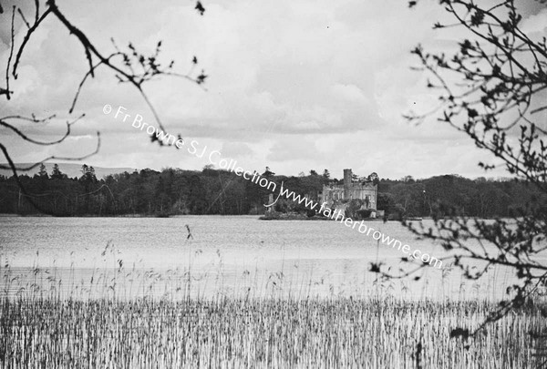 ROCKINGHAM HOUSE   MC DERMOTS CASTLE FROM ISLAND